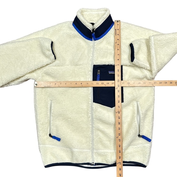 Patagonia Classic Retro X Full Zip Synchilla Natural White Jacket Mens Medium - Picture 9 of 9